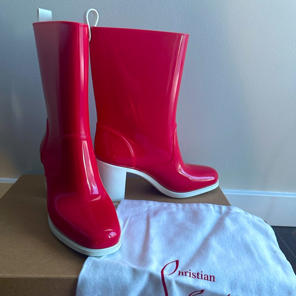 Christian Louboutin red Boots